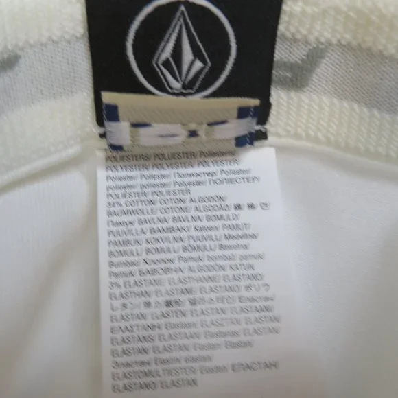 Volcom Mens Full Stone Flexfit Cap L / XL Xfit White New Hat - Picture 5 of 11